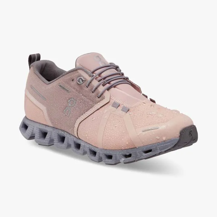 On Women's Cloud 5 Waterproof Running Shoes Rose / Fossil