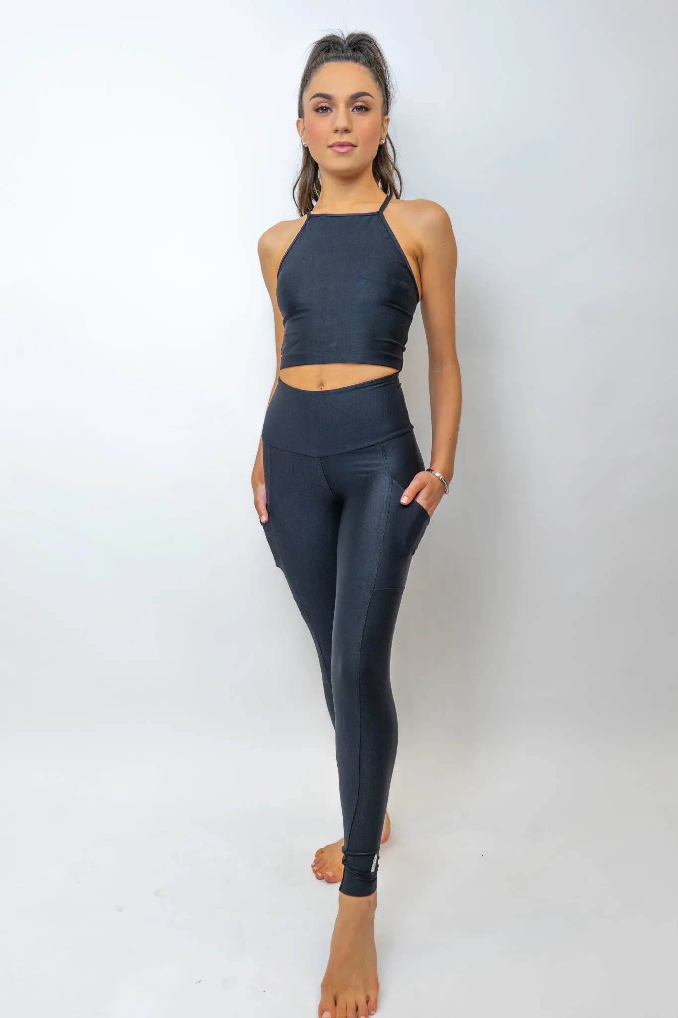 Paloma Pocket Legging- Black