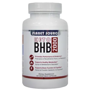 Planet Source Keto BHB 2000 Vegetable Capsules