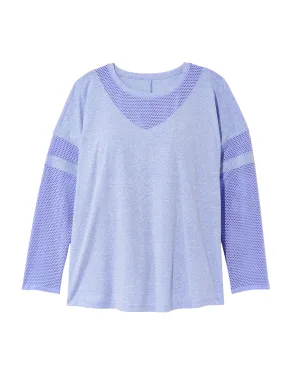 Poinsettia Tee with Mesh Detail | Lilac