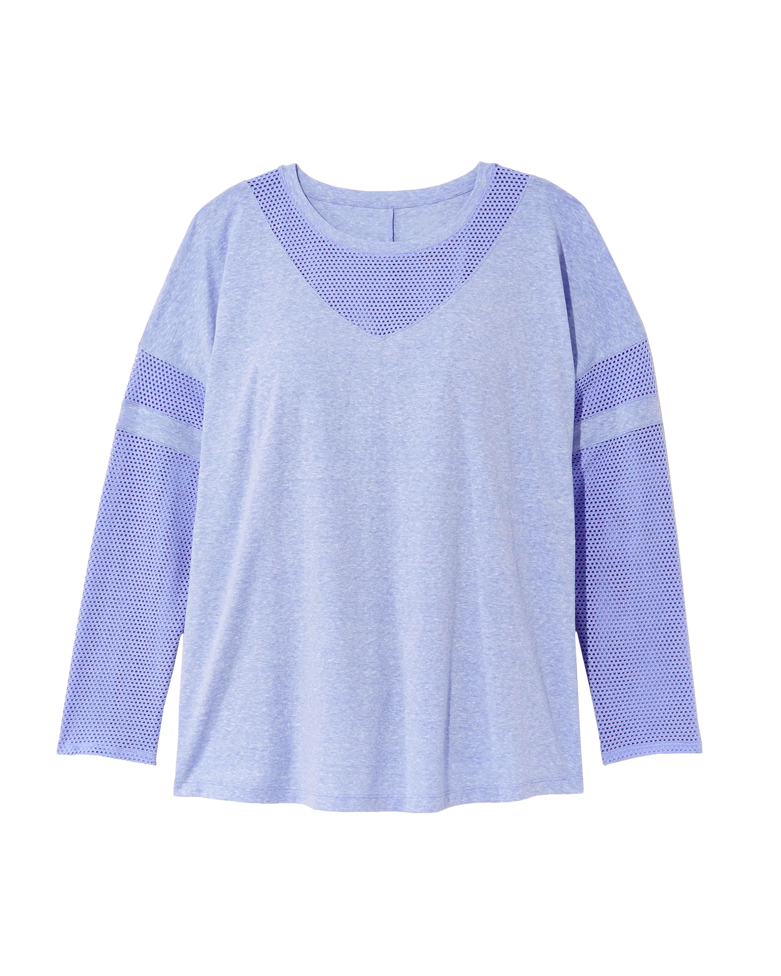 Poinsettia Tee with Mesh Detail | Lilac