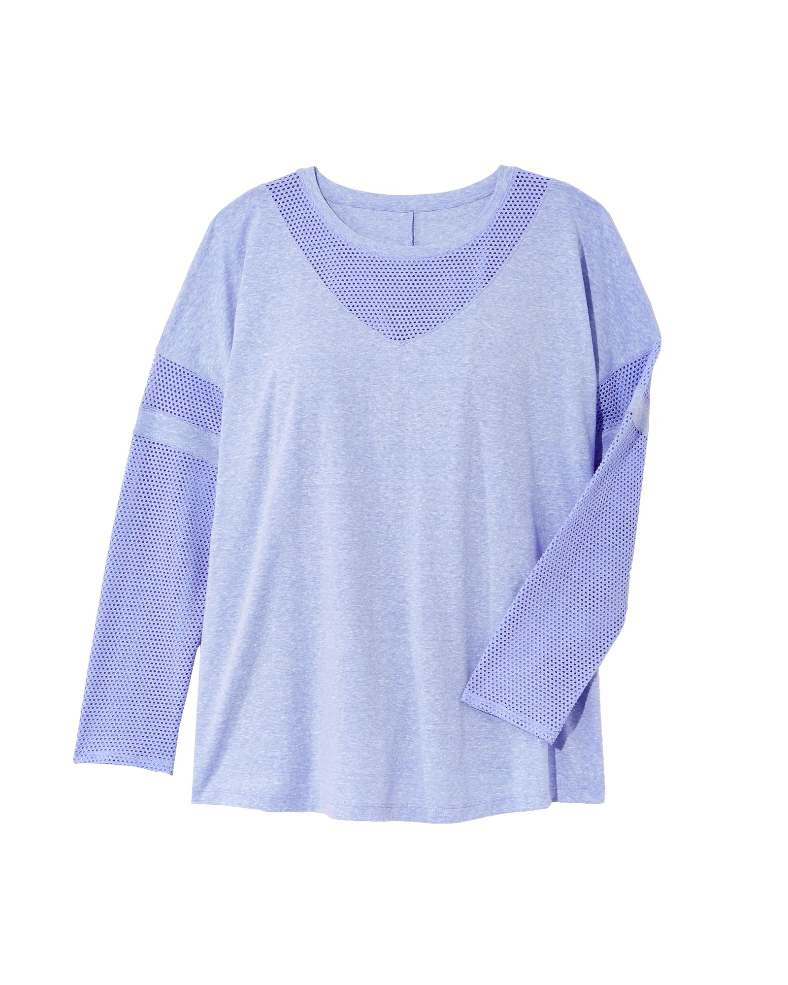 Poinsettia Tee with Mesh Detail | Lilac