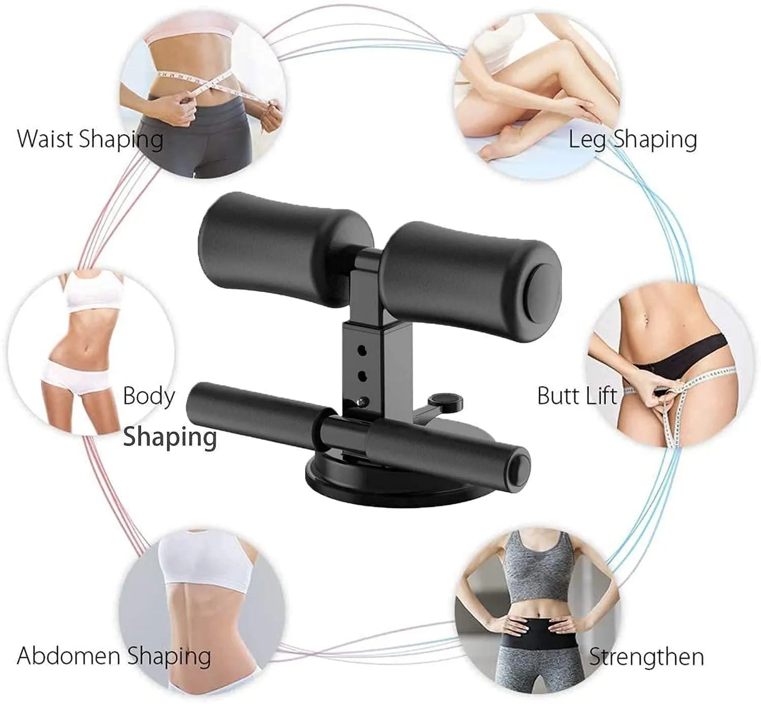 Portable Situps And Pushups | Assistant Exercise Equipment For Home Gym Workout | Abdominal Exerciser | Abs Workout Equipment | Abdominal Curl Exercise With Suction Cup | Sit-up Pushup Stand