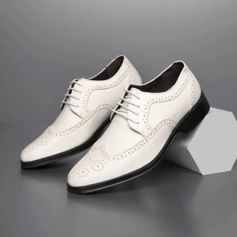 Povi - Affordable Brogue derby dress shoes for men