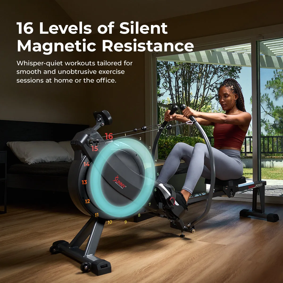 Premium Smart Full Motion Magnetic Rowing Machine