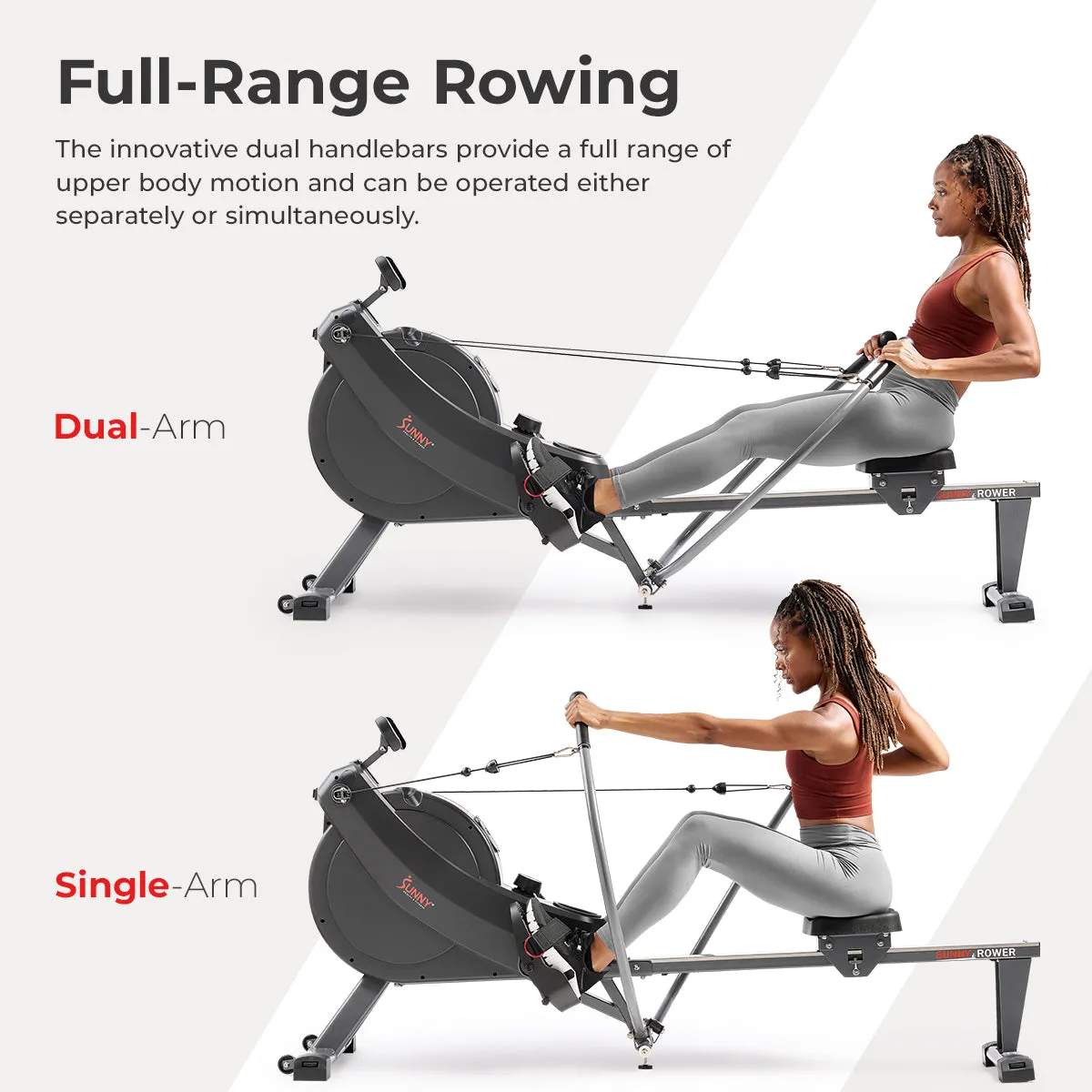 Premium Smart Full Motion Magnetic Rowing Machine