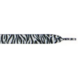 Printed 3/8" Flat Laces - Zebra (1 Pair Pack) Shoelaces