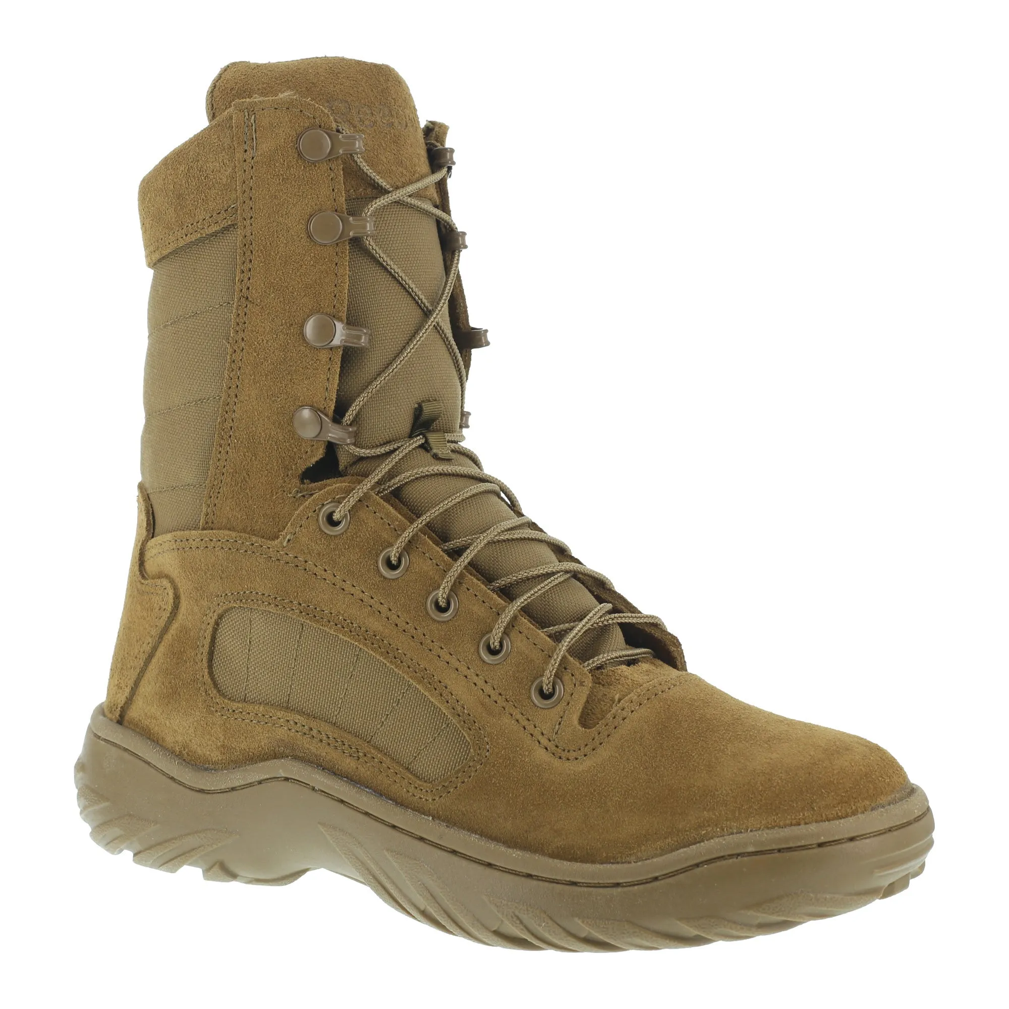 Reebok Mens Coyote Leather Military Boots 8in Tactical Fusion Max