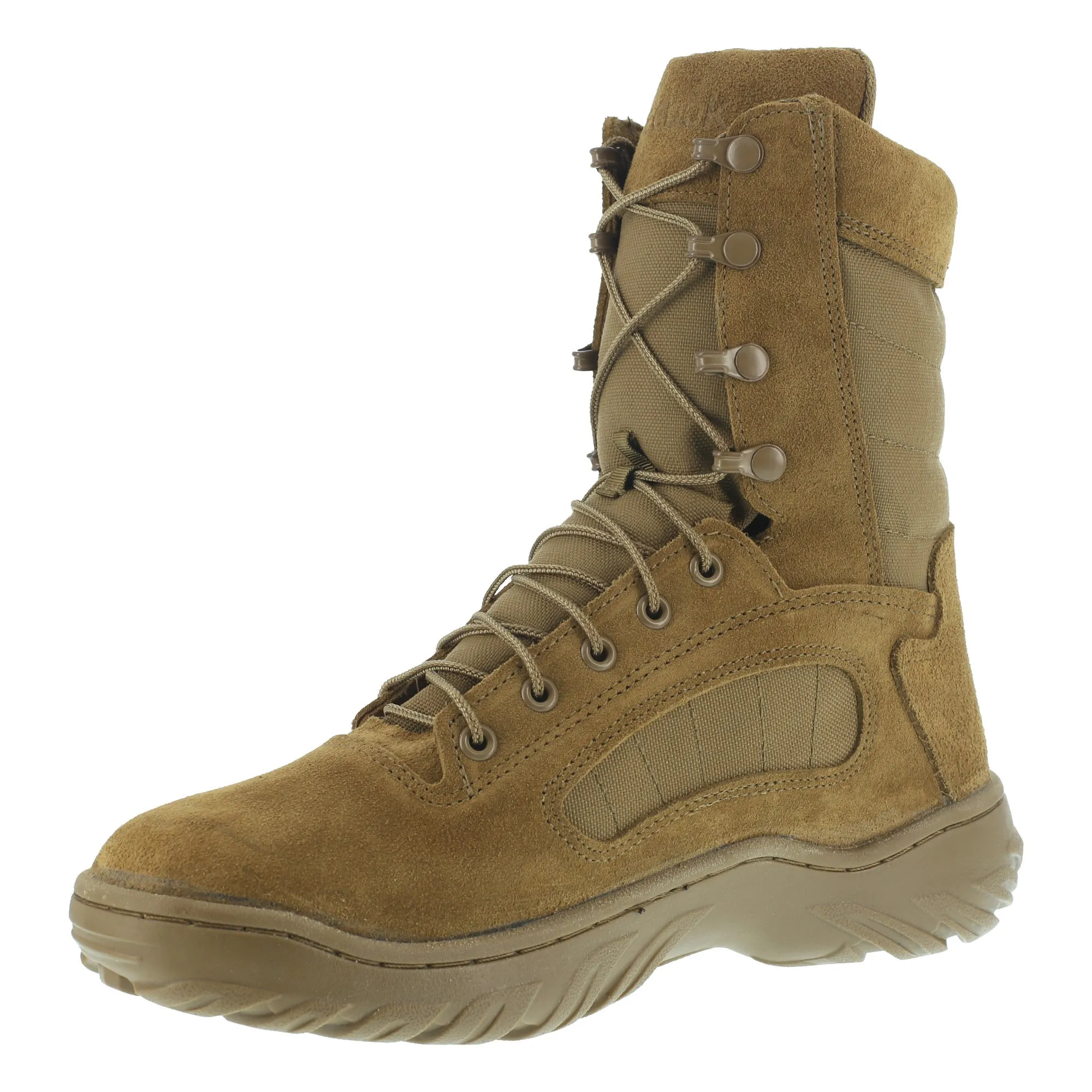 Reebok Mens Coyote Leather Military Boots 8in Tactical Fusion Max