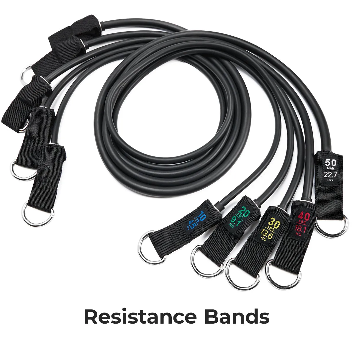 Resistance Tube Set - 10-50 lbs