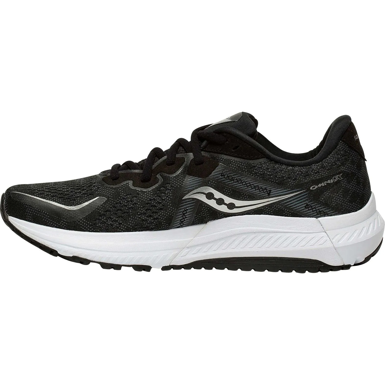 Saucony Omni 20 WIDE FIT Mens Running Shoes - Black