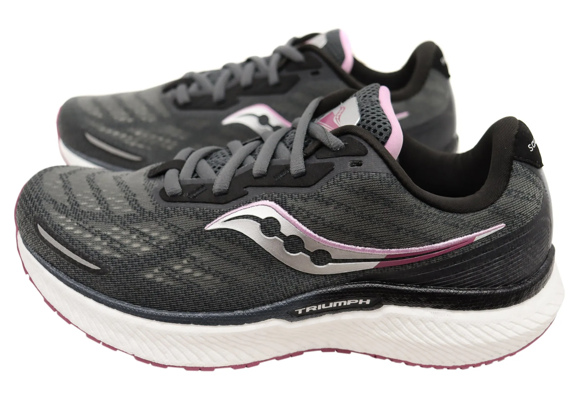 Saucony Womens Triumph 19 Comfortable Athletic Running Shoes