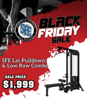 SFE Lat Pulldown & Low Row Combo w/ 250lb weight stack (New)