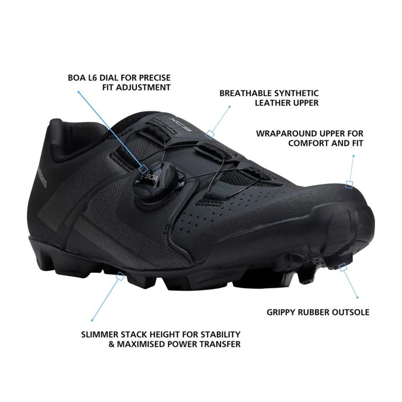 SH-XC300 Men's Wide Mountain Bike Shoes