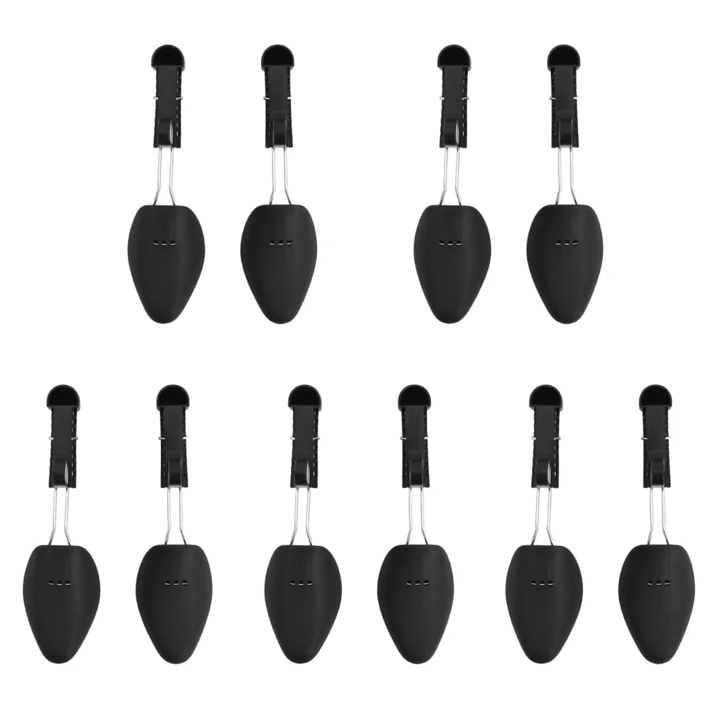 Shoe Trees 5 Pairs Black EU 35-38 Plastic