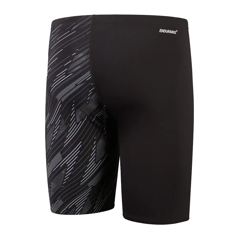 Speedo Mens Hyperboom Vcut Jammer Black/Usa Charcoal/White