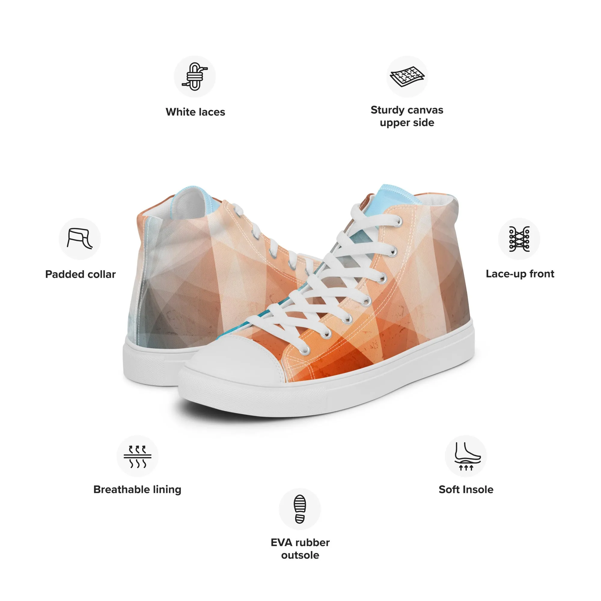 Stay Cozy & Chic with These Peachy Blue High Tops - Women's Sneakers