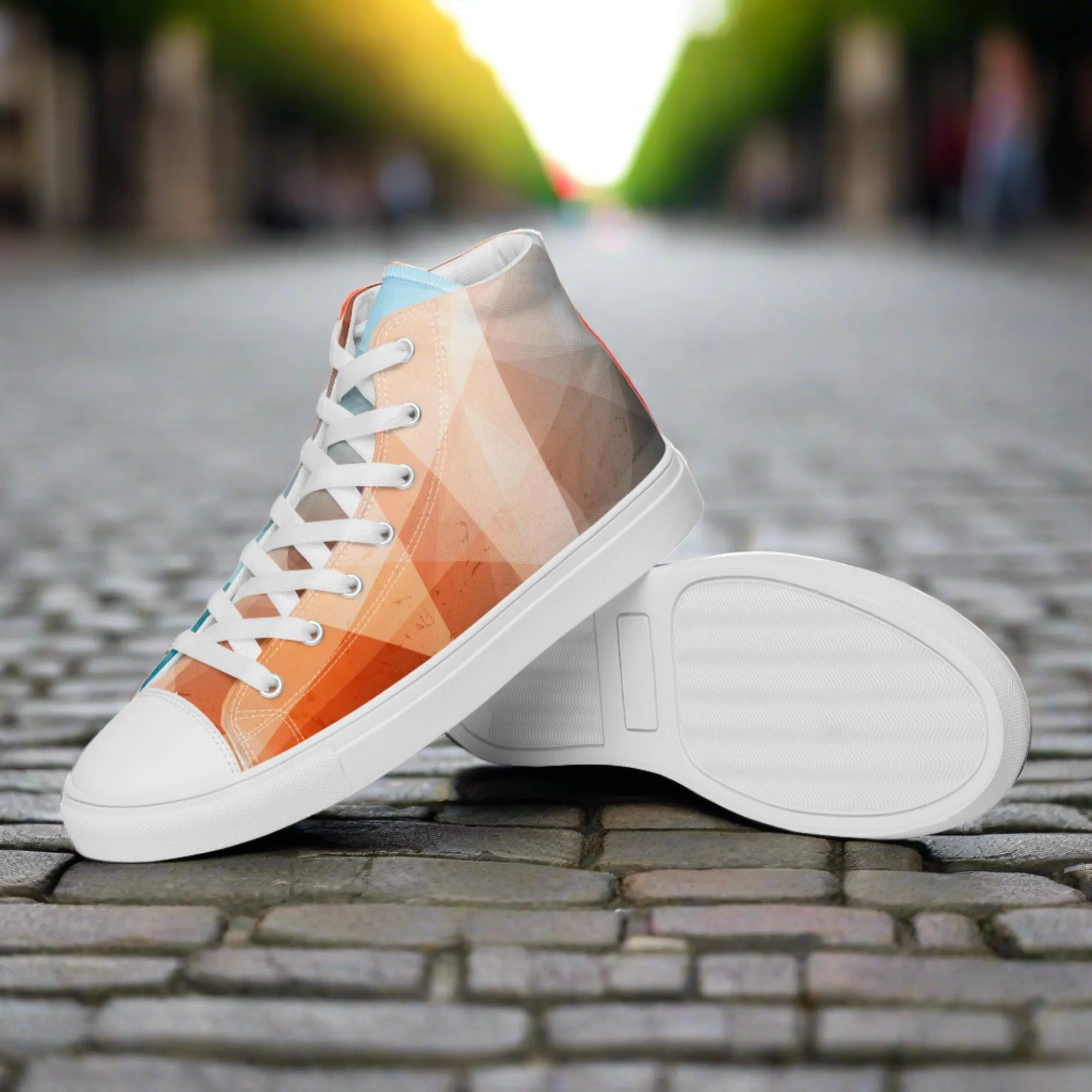 Stay Cozy & Chic with These Peachy Blue High Tops - Women's Sneakers