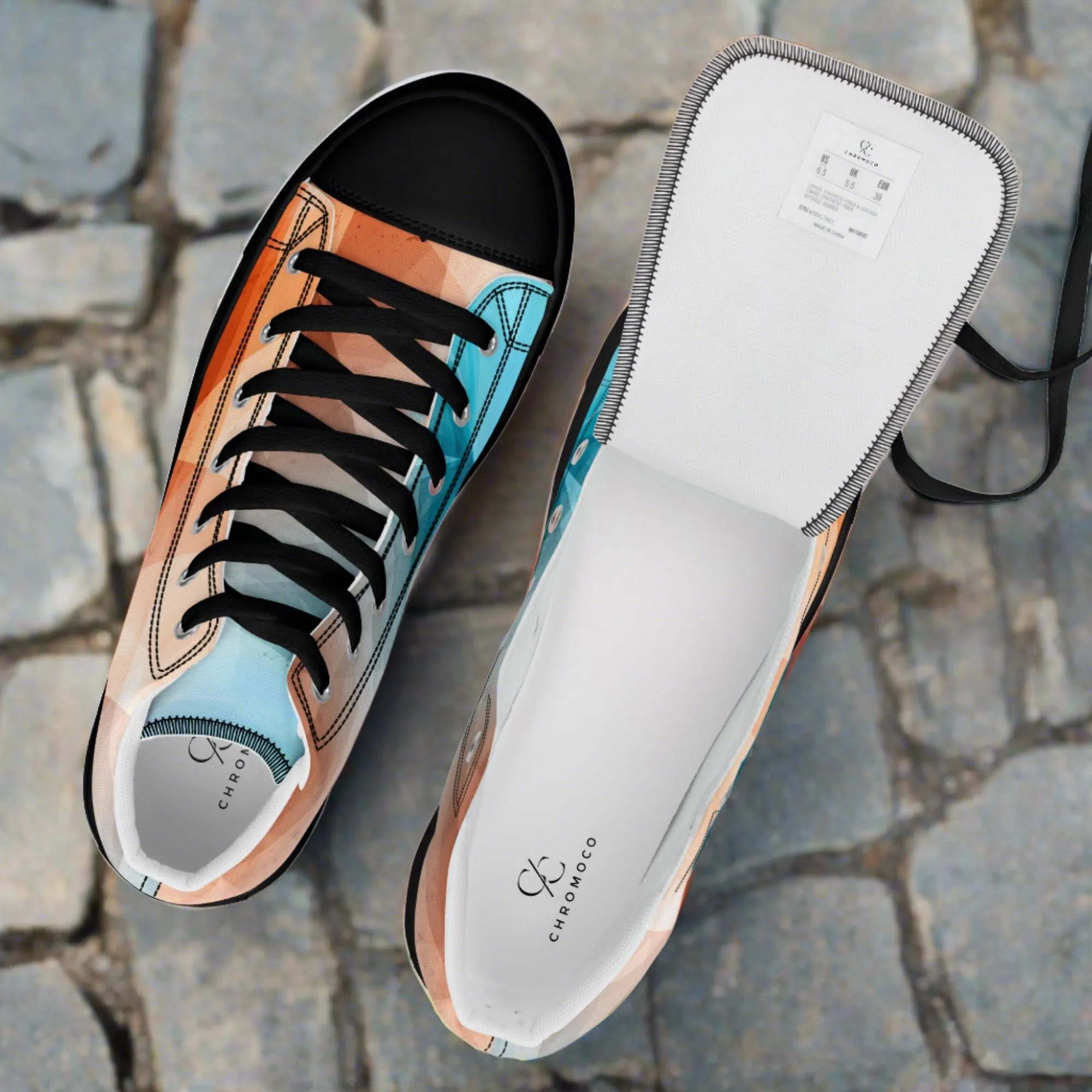 Stay Cozy & Chic with These Peachy Blue High Tops - Women's Sneakers