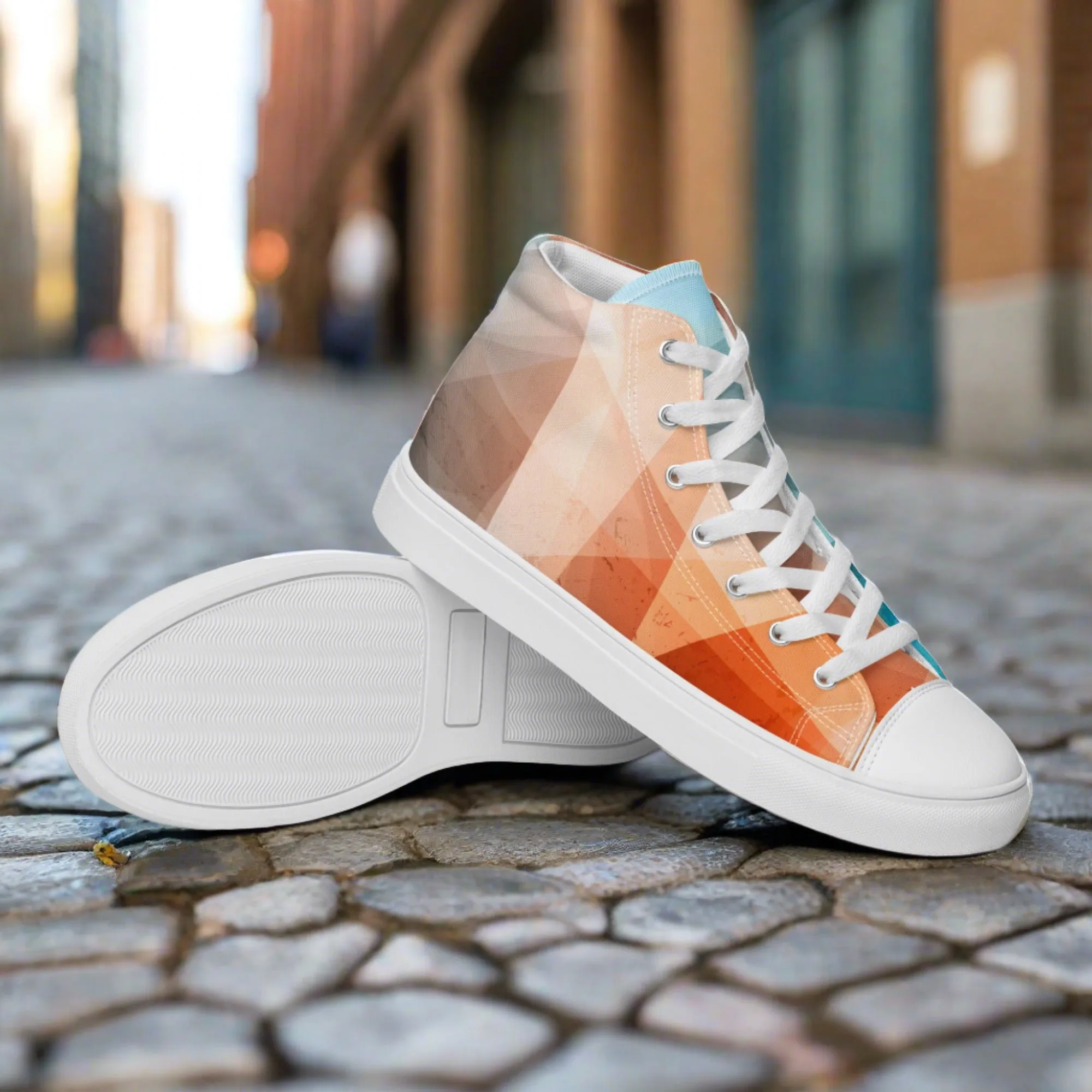 Stay Cozy & Chic with These Peachy Blue High Tops - Women's Sneakers