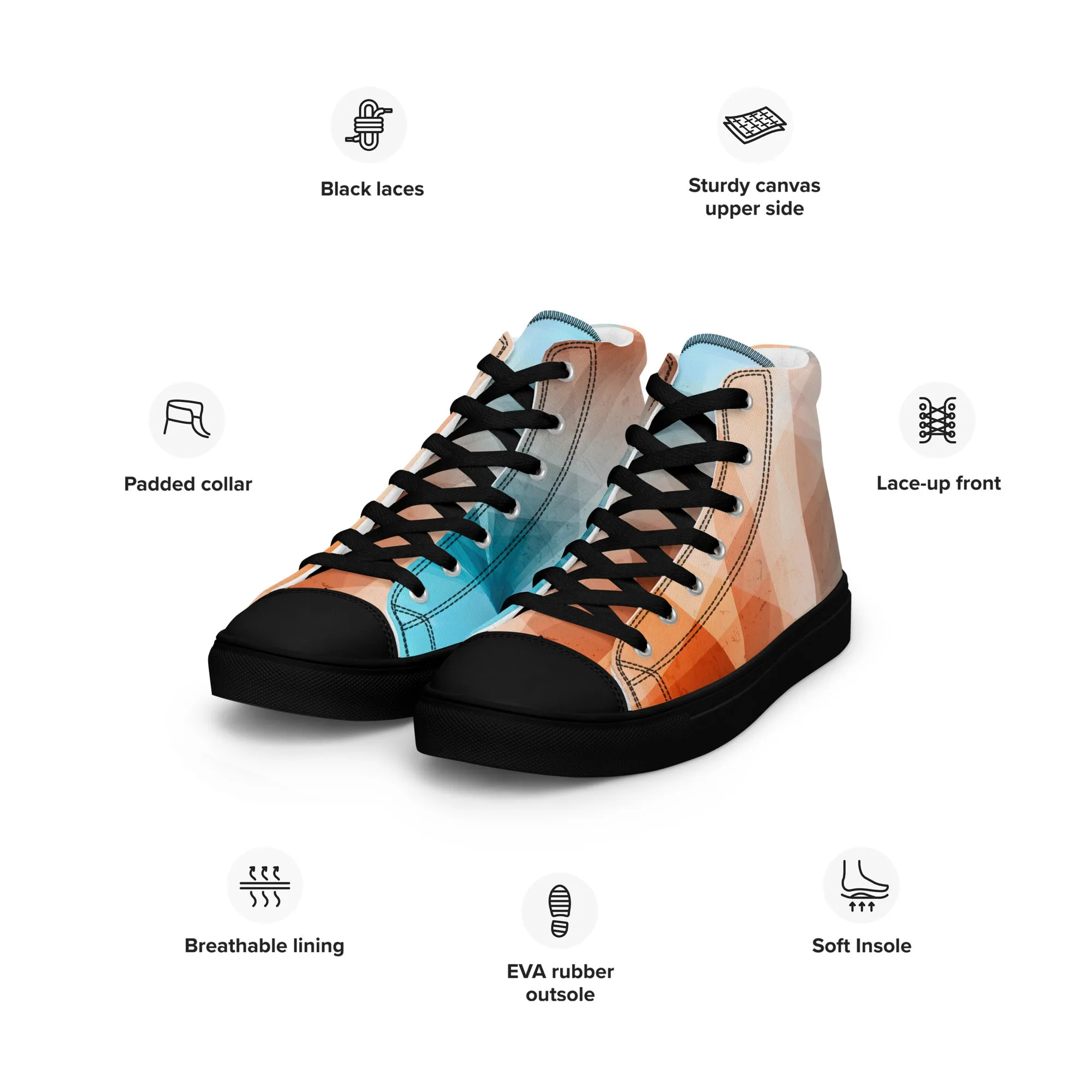 Stay Cozy & Chic with These Peachy Blue High Tops - Women's Sneakers