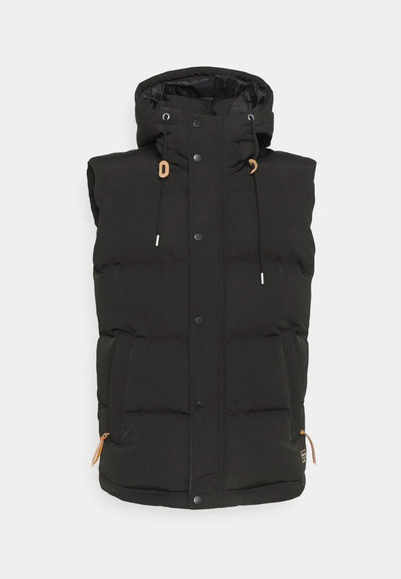 Superdry Gilet Bodywarmer Mens Hooded Gilet Jacket Hoodie Gilet  Black