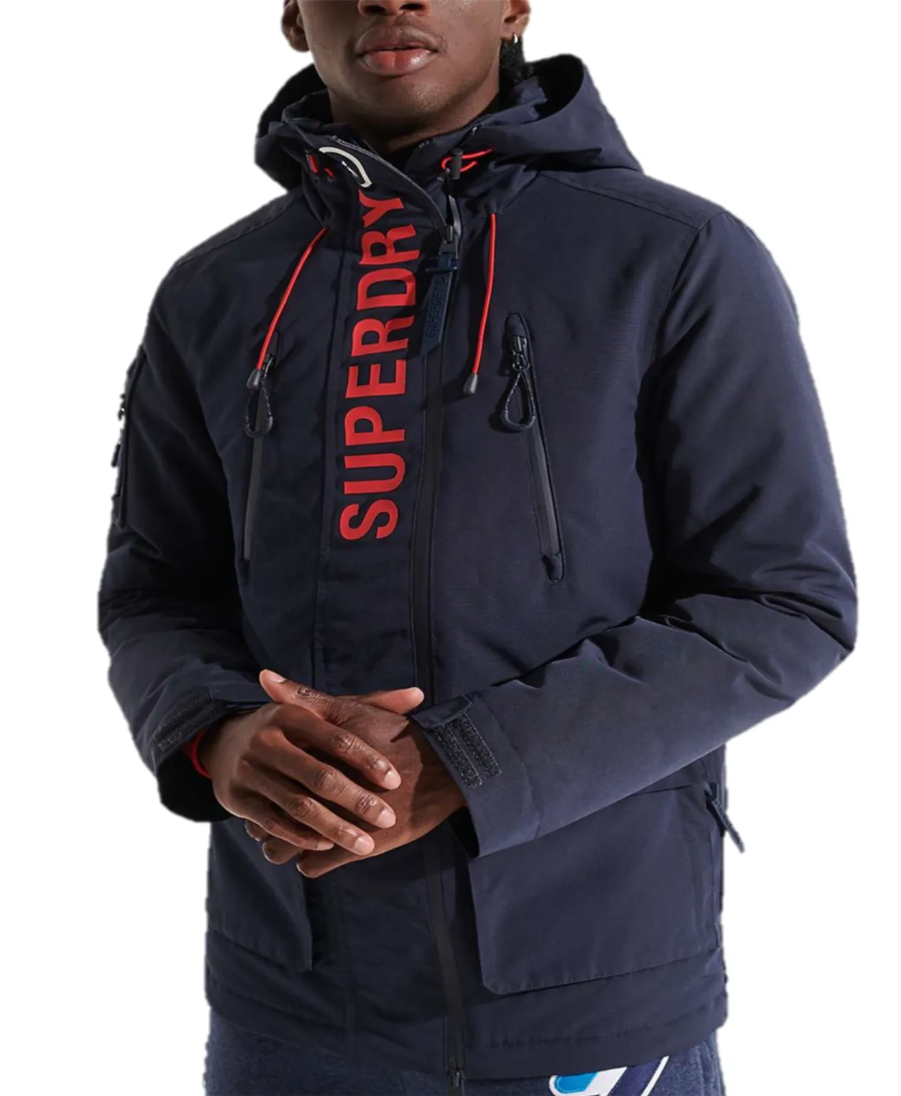 Superdry Jacket Sneakin Mens Jacket Waterproof Navy Ultimate Hoodie Jacket