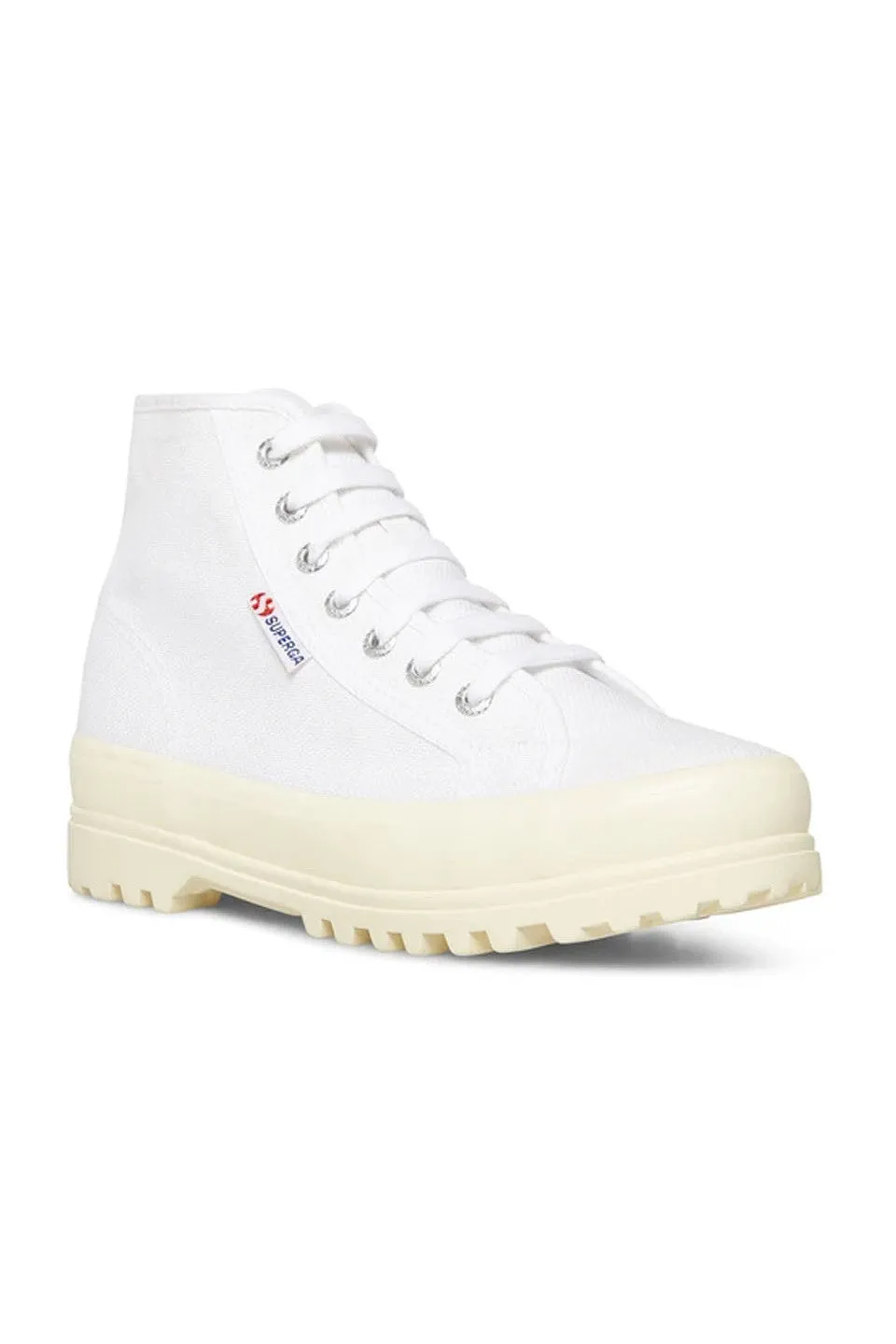 Superga 2341 Alpina Sneaker In Shiny Gum White