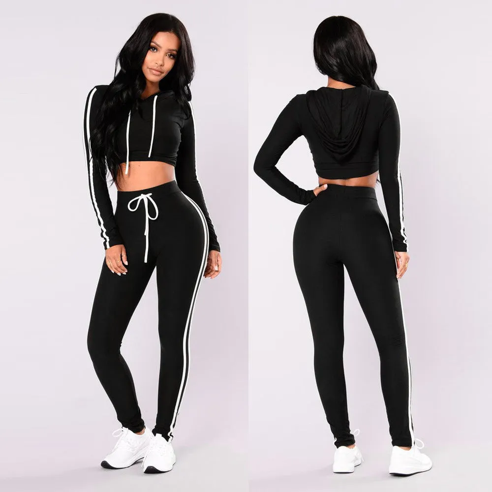 Sweatshirt Tops Pants Sport Wear Casual Sets