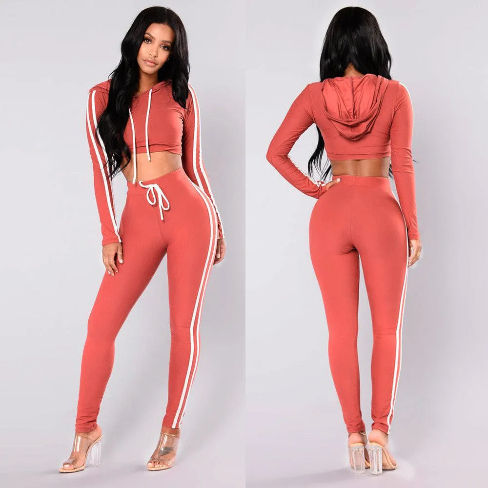 Sweatshirt Tops Pants Sport Wear Casual Sets