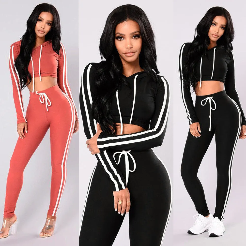 Sweatshirt Tops Pants Sport Wear Casual Sets