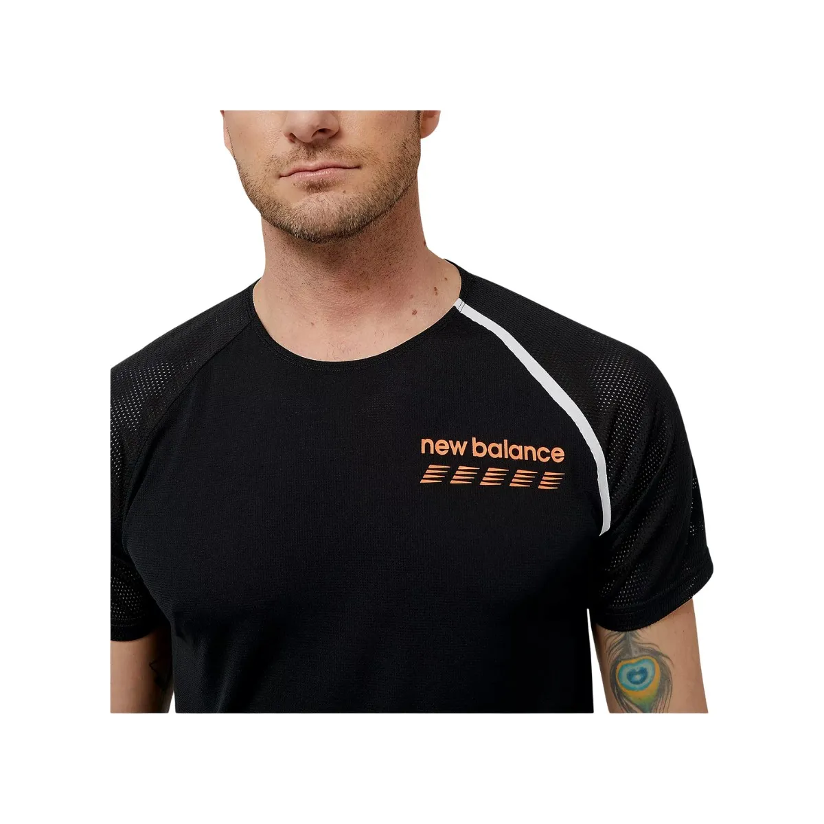 T-Shirt Short Sleeve New Balance Accelerate Pacer  Black