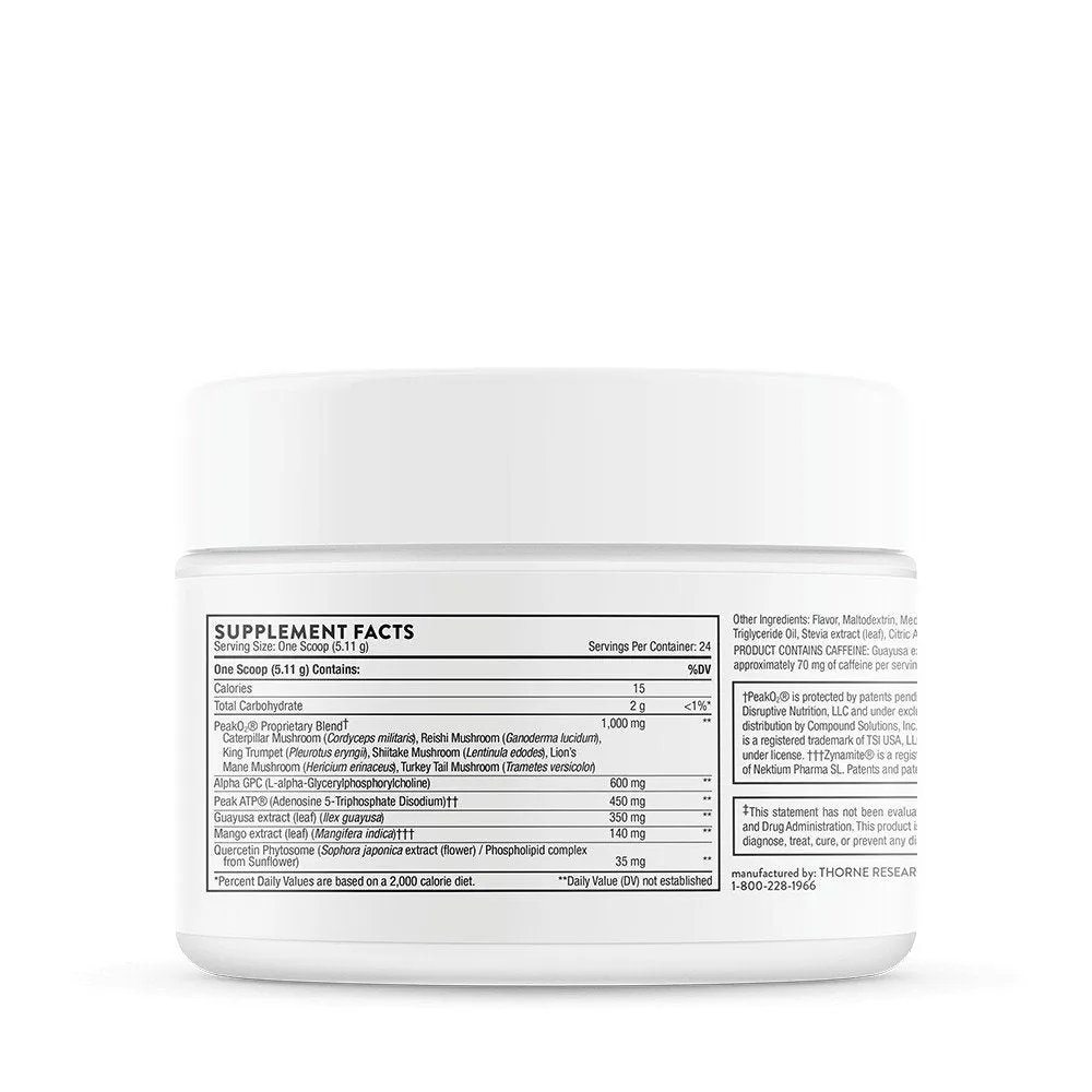 Thorne Pre-Workout Elite 123g Powder