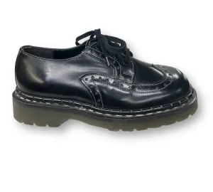 Tredair Black Leather 4 Eyelet Brogue Tie Oxford Shoe