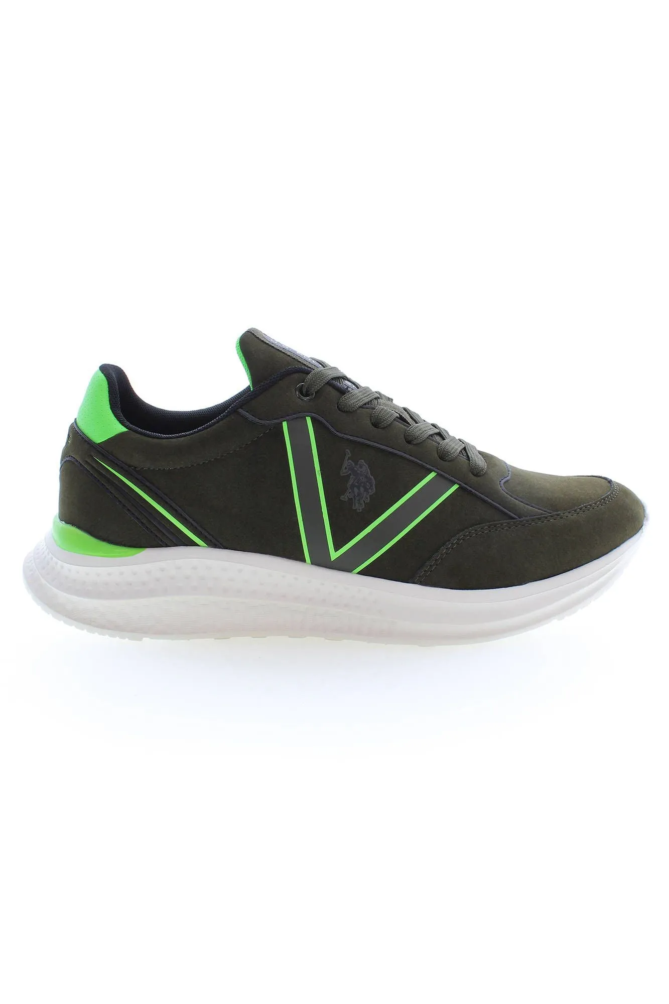 U.S. POLO ASSN. Green Polyester Men Sneaker