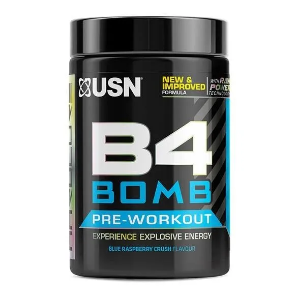 USN B4-Bomb Extreme Exhilarating Pre-Workout Supplement Powder - 300g