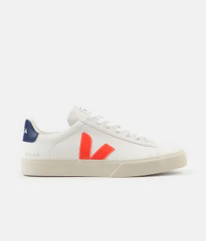 Veja Campo ChromeFree Shoes - Extra White / Orange Fluoro / Cobalt