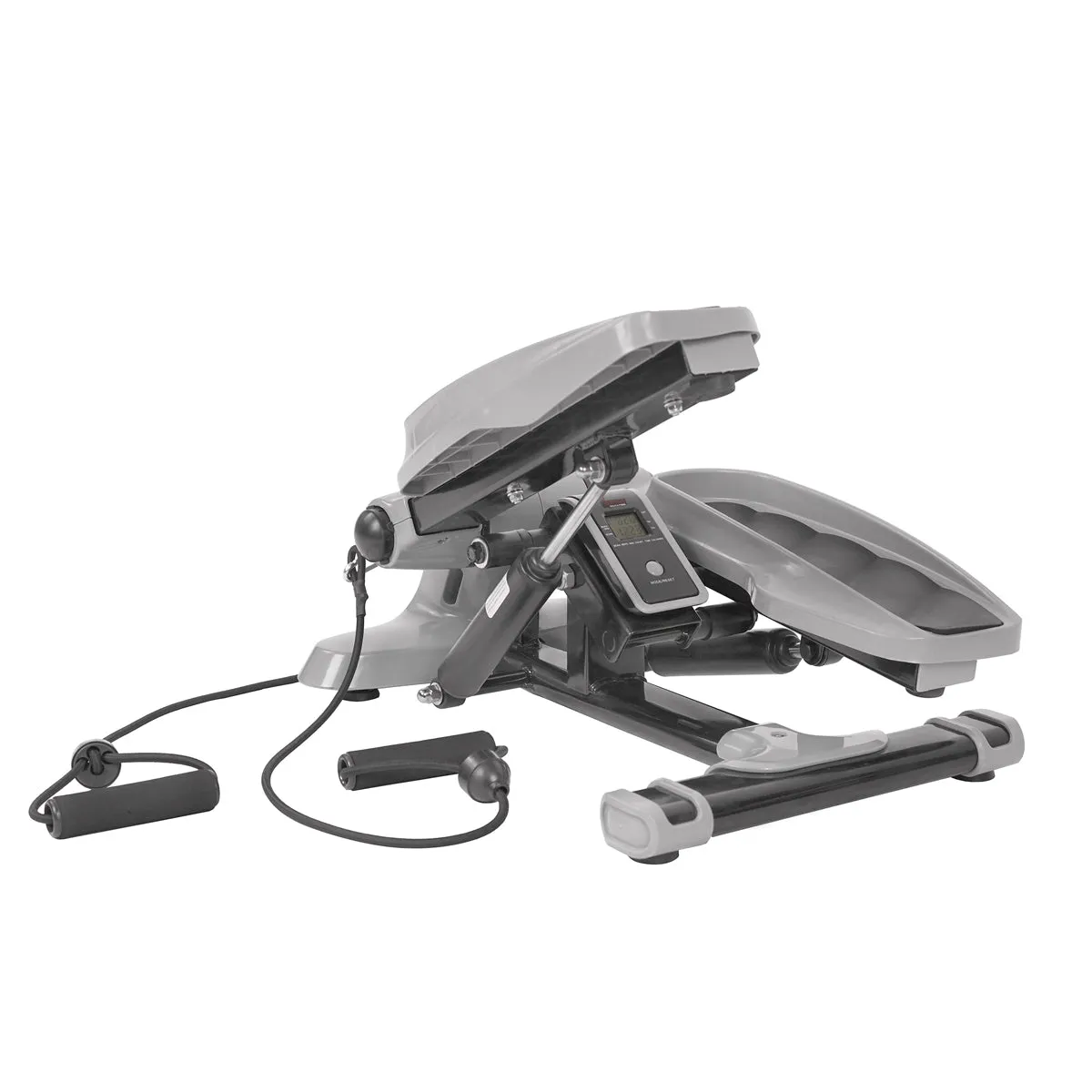 Versa Stepper Exercise Machine Step, Wide Non-Slip Pedals w/ Resistance Bands and LCD Monitor