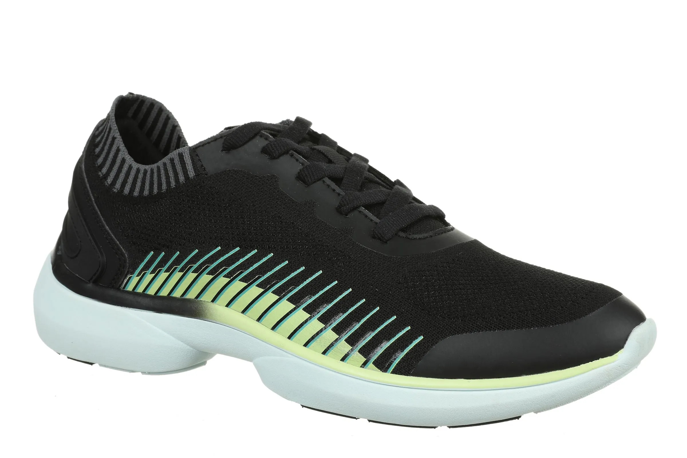 Vionic Embolden Black Pale Lime Women's