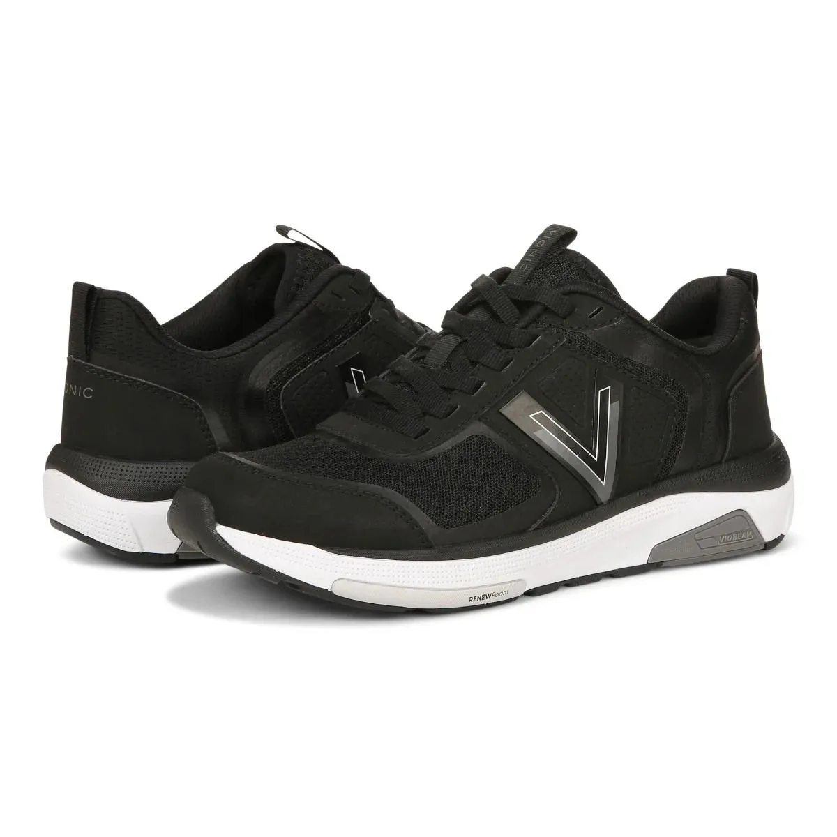 Vionic Walk Strider Walking Shoe Black Charcoal Women's