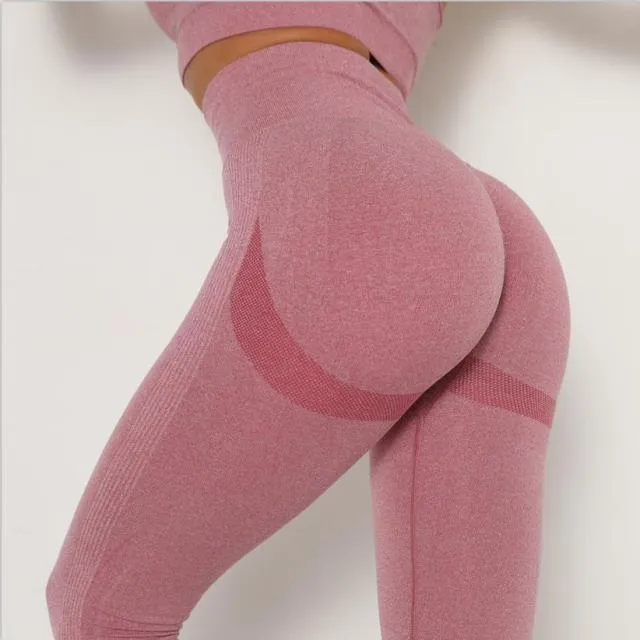 Wjczt Women Leggings Sexy Bubble Butt Push Up Pants Fitness Legging Slim High Waist Skinny Tight Mujer Gym Seamless Legging Dropship