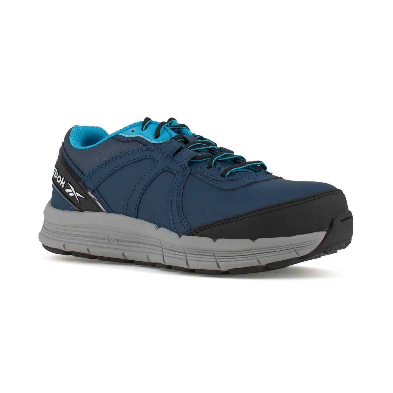 Women's Guide Steel-Toe Athletic Work Shoe Navy/Light Blue