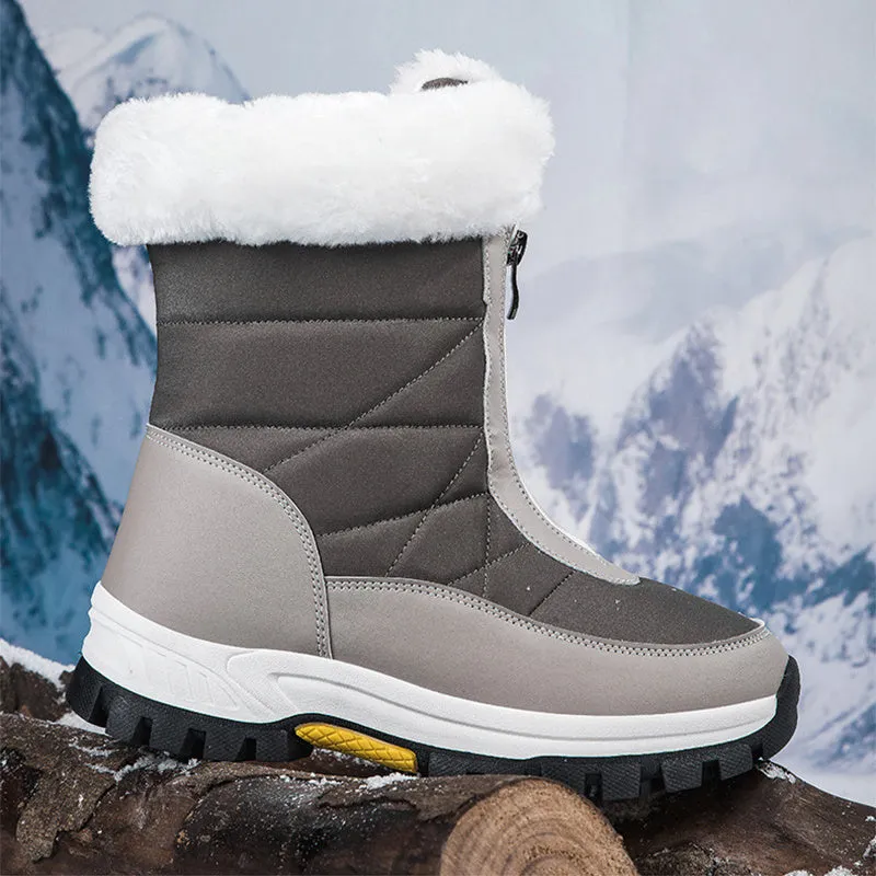 Women's Lightweight Platform Zipper Ankle Snow Boots