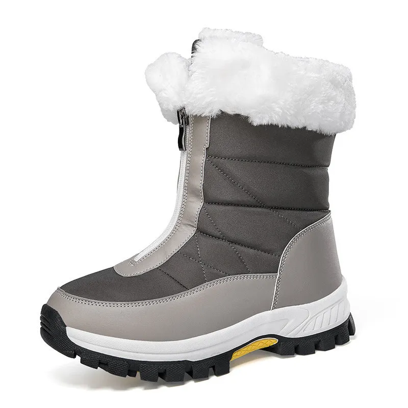 Women's Lightweight Platform Zipper Ankle Snow Boots