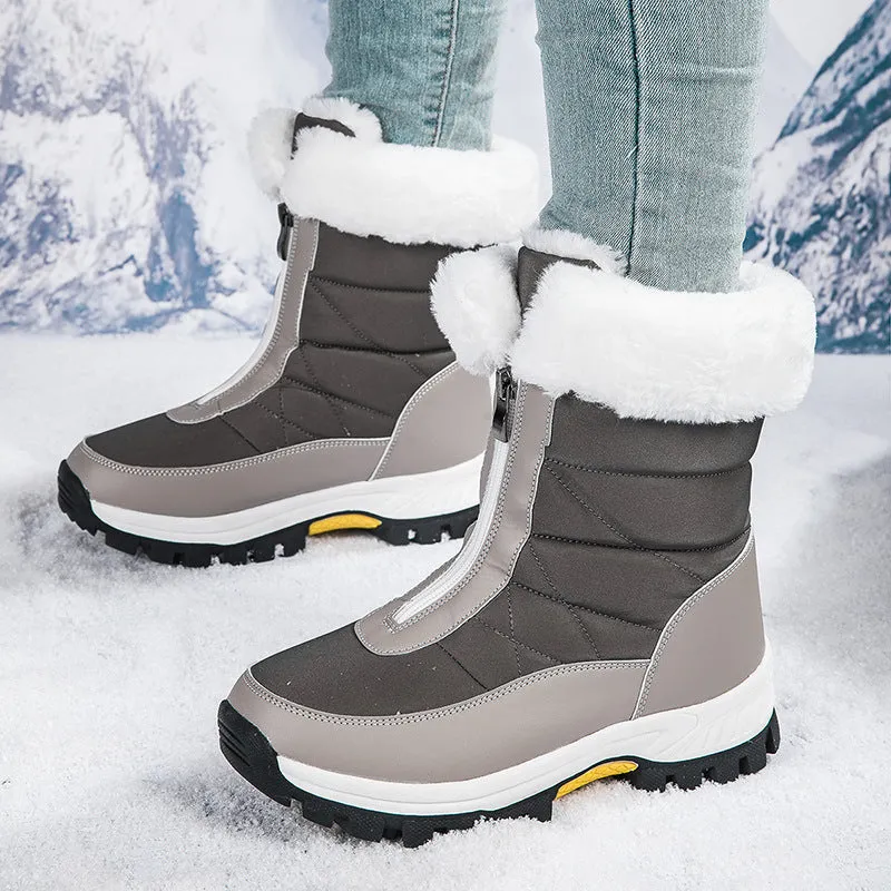 Women's Lightweight Platform Zipper Ankle Snow Boots