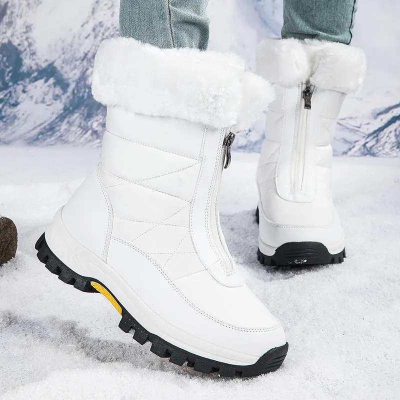 Women's Lightweight Platform Zipper Ankle Snow Boots