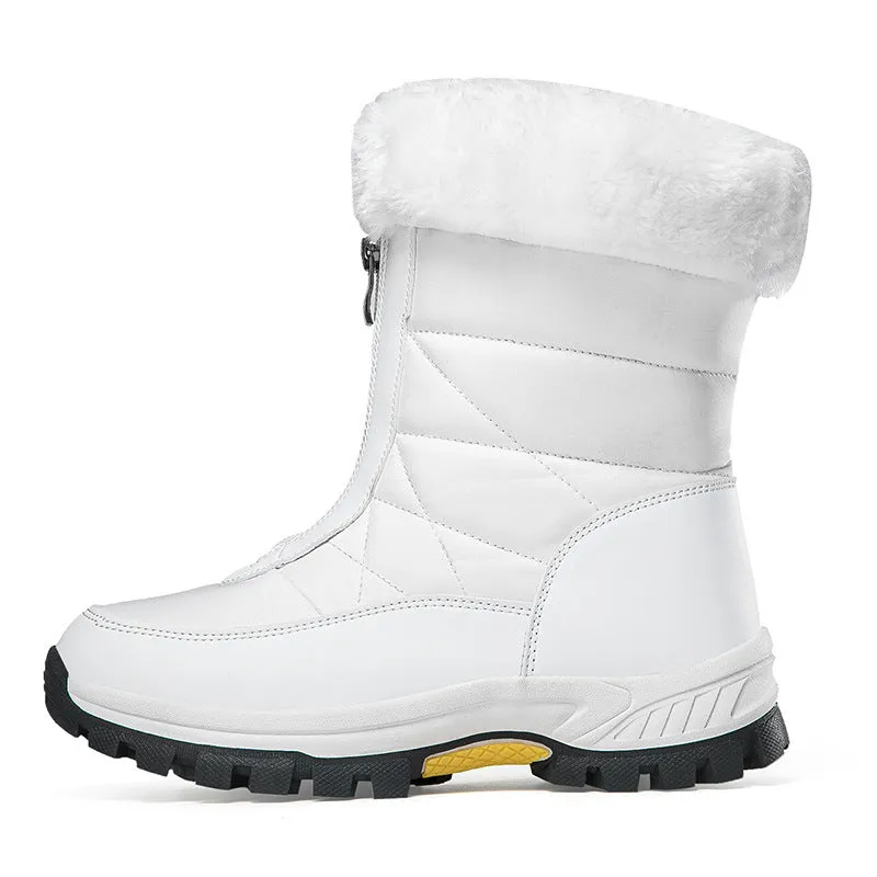 Women's Lightweight Platform Zipper Ankle Snow Boots