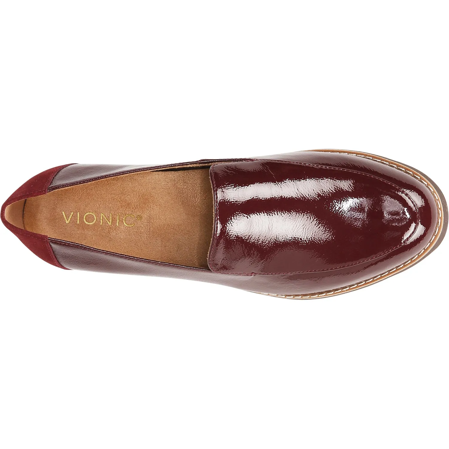 Women's Vionic Kensley Syrah Crinkle Patent